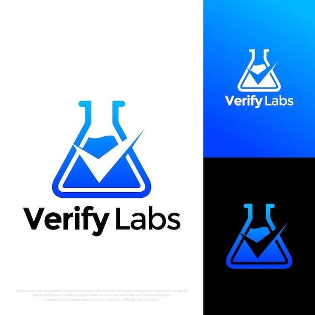 Lab logo vector logo template