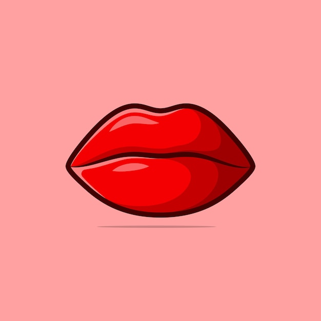 Lábios Fechados De Mulher Sorridente Com Ilustração Vetorial De Batom  Vermelho. Desenho Dos Desenhos Animados De Boca Feminina Cômica Sorrindo,  Brilho Labial. Amor, Desejo, Conceito De Glamour Royalty Free SVG,  Cliparts, Vetores