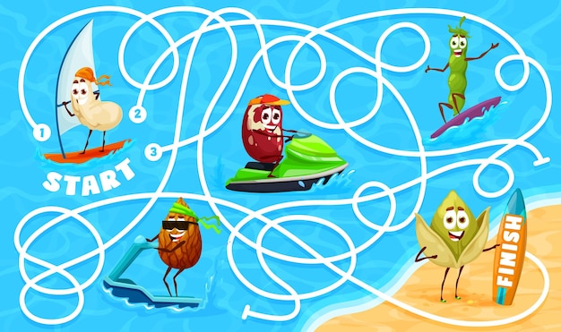 Labirinto labirinto personagens de nozes alegres de férias