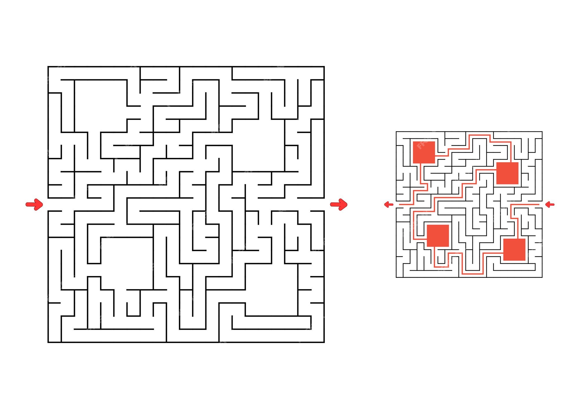 jogo de labirinto para crianças que aprendem em casa. tarefa de  quebra-cabeça de labirinto circular. forma de enigma de lazer de inverno,  procure o caminho certo. 2189059 Vetor no Vecteezy