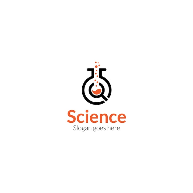 Vetor laboratório médico logo science labs logo design bio organic lab logo formato vetorial