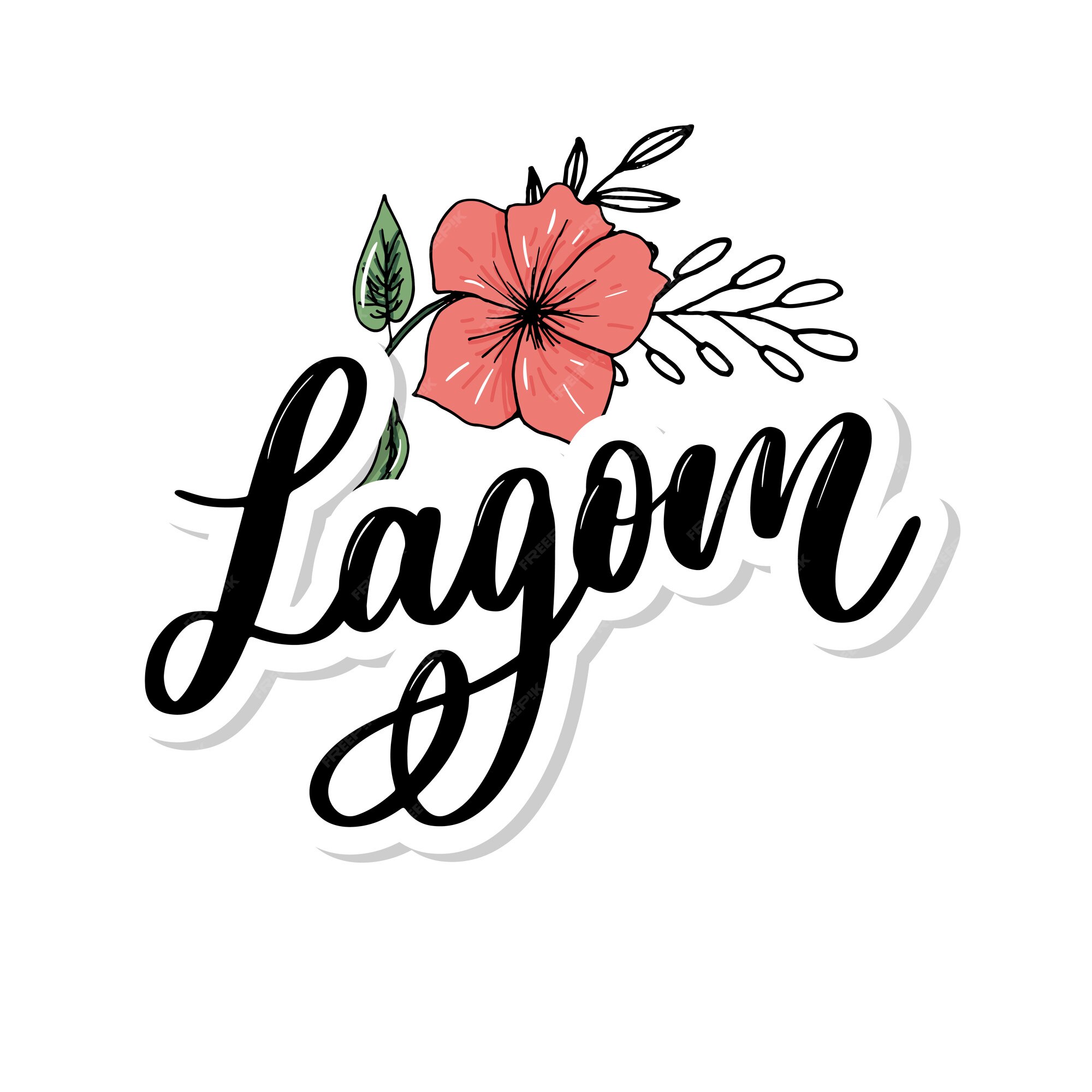 Lagom, que significa texto manuscrito inspirador. estilo de vida escandinavo  simples.