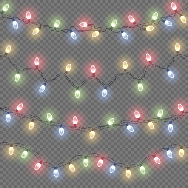 Lâmpada de brilho colorido em fios de arame Luzes brilhantes decorações de guirlandas de Natal luz de néon led