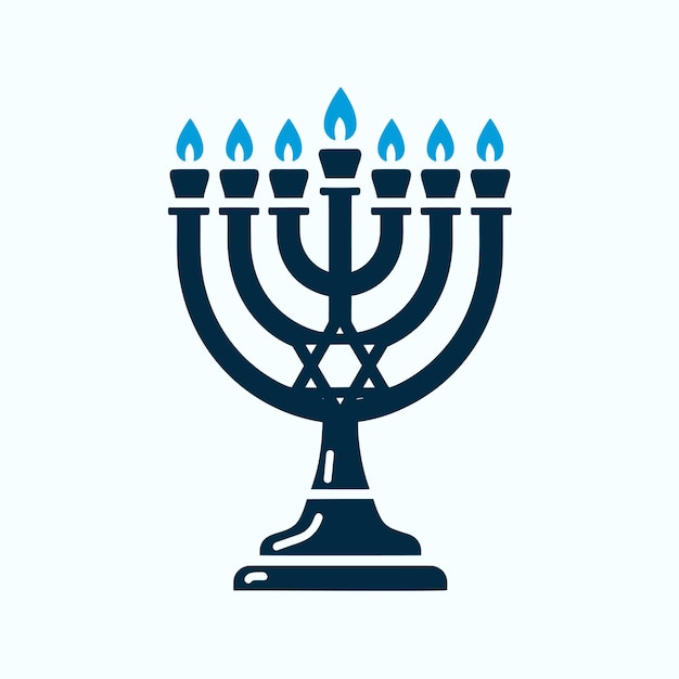 Vetor lâmpada de hanukah