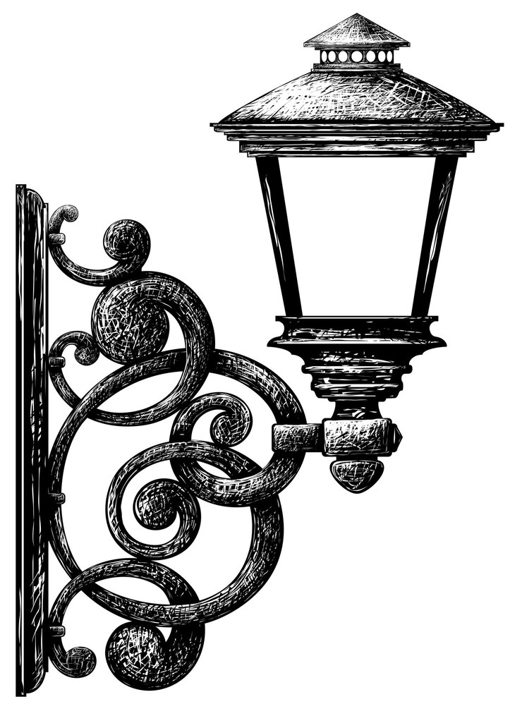 Vetor lâmpada de rua