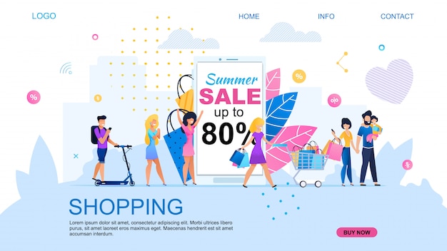 Landing page para compras on-line com desconto.