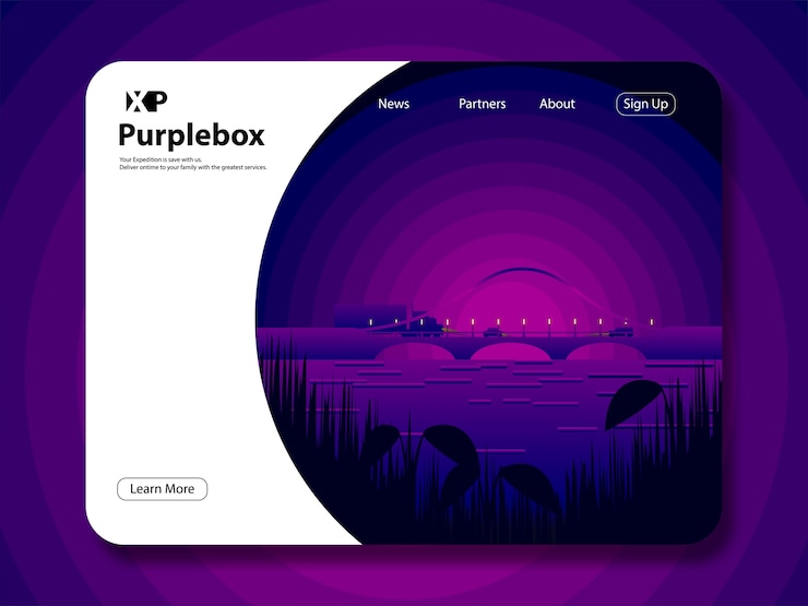 Vetor landing page