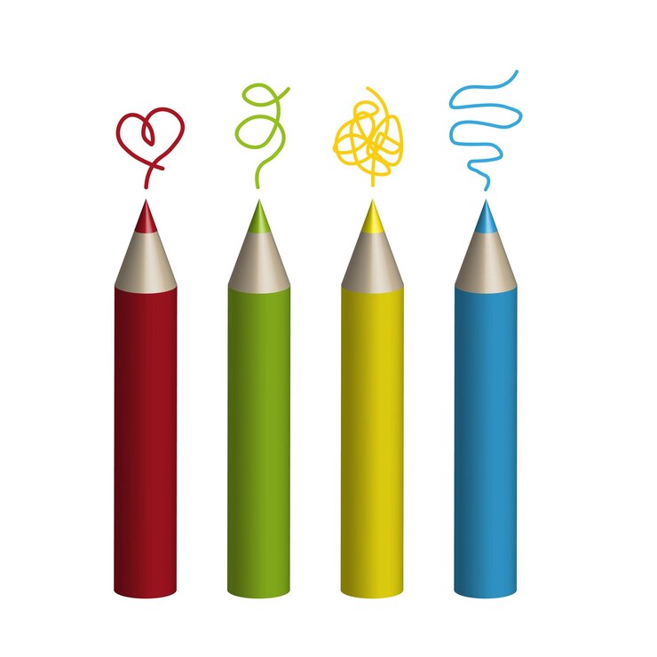 Vetor lápis 3d ótimo design para qualquer finalidade desenho a lápis simples ilustração vetorial