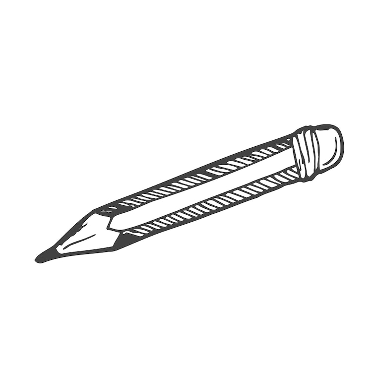 Vetor lápis com um desenho de borracha conceito escolar