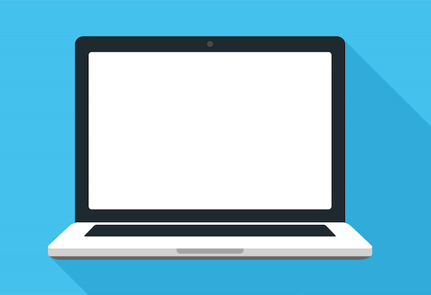 Laptop em estilo simples