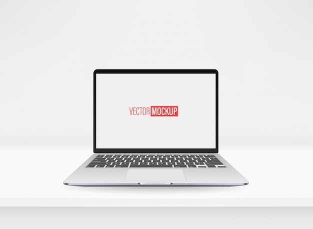 laptop moderno em uma tabela