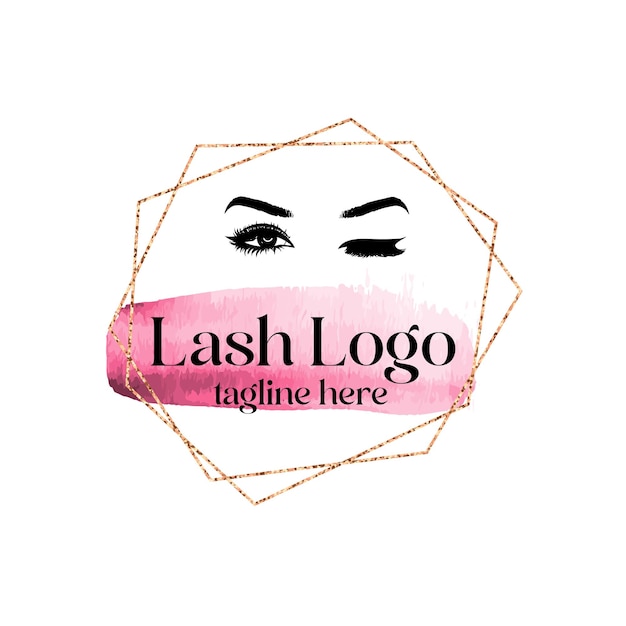 Lash artist logo, lash designer logo, lash maker logo, salão de beleza