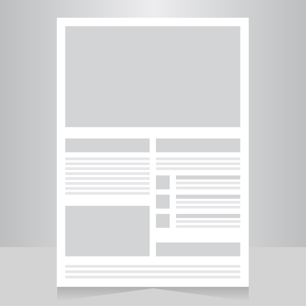 Vetor layout de design de folheto