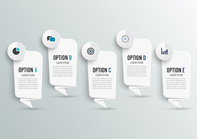 Layout de design e fluxo de trabalho de infográfico.