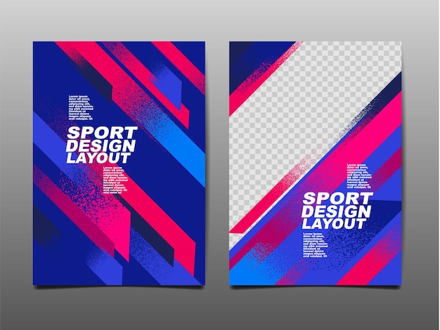 Vetor layout de design esportivo