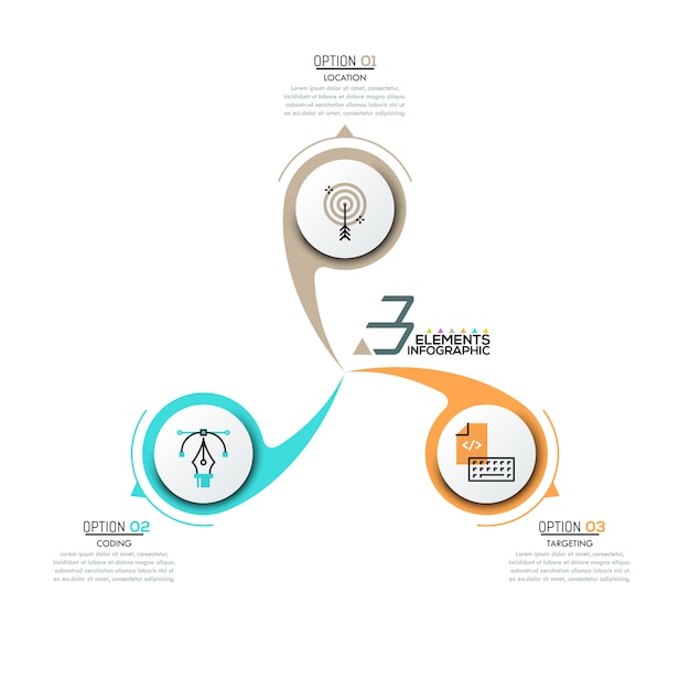 Layout de design infográfico