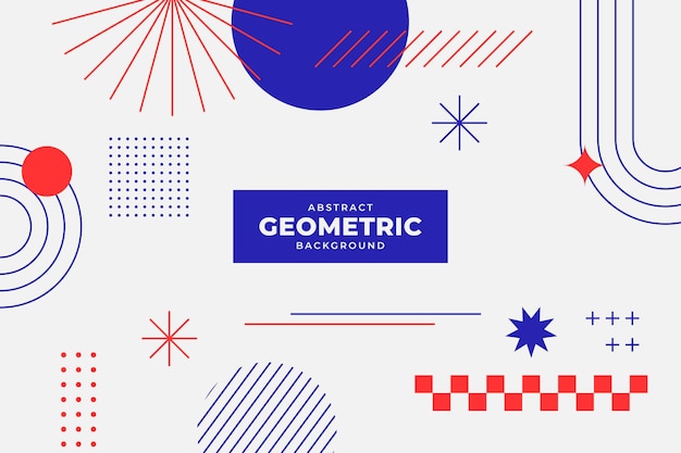 Layout de fundo de padrão geométrico minimalista