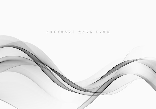 Layout de linha abstrato moderno cinza gradiente futurista suave swoosh certificado fundo.