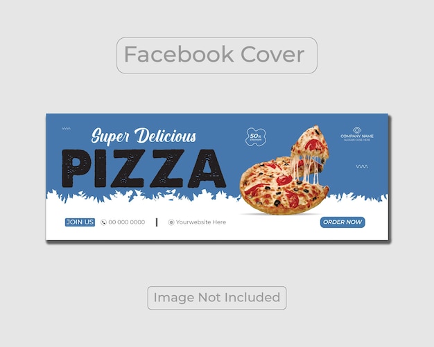 Layout de modelo de vetor de design de pizza corporativa moderna