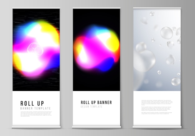 Layout de roll up banner stands