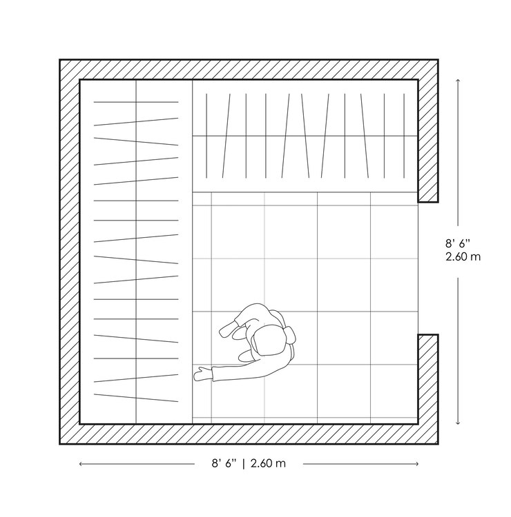 Vetor layout do armário