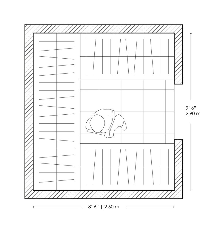 Vetor layout do armário