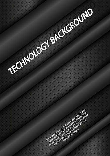 Layout editável para capa a4 com fundo tecnológico abstrato para publicações impressas