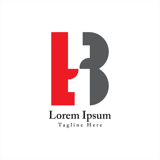 Lb com 11 ícone de design de logotipo criativo