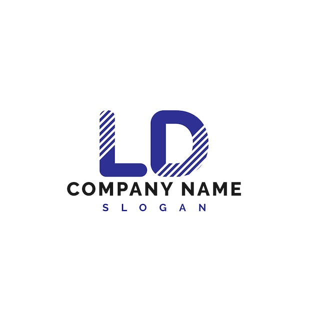 Vetor ld letter logo design ld letter logo vector ilustração vector