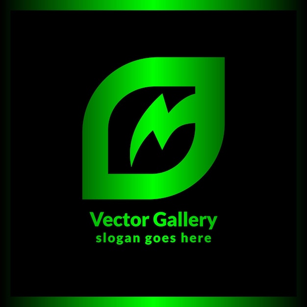 LEAF POWER LOGO Bio natureza verde eco vetor símbolo modelo de logotipo de negócio
