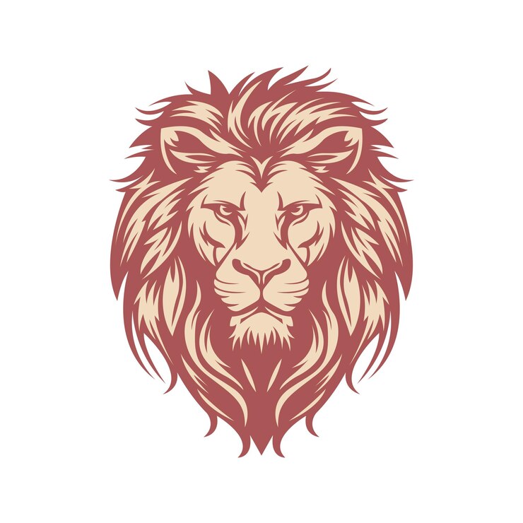 Vetor leão mascote logotipo conceito ilustração vetorial dos desenhos animados adequado para logotipo papel de parede banner fundo cartão livro ilustração tshirt design etiqueta capa etc