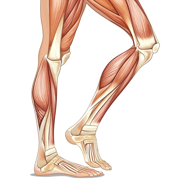 Vetor leg_muscle_vector_ilustração