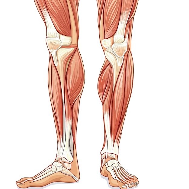 Vetor leg_muscle_vector_ilustração