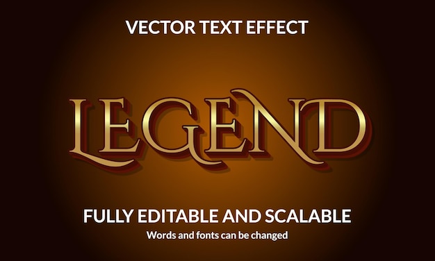 Legenda Efeito de estilo de texto 3D editável