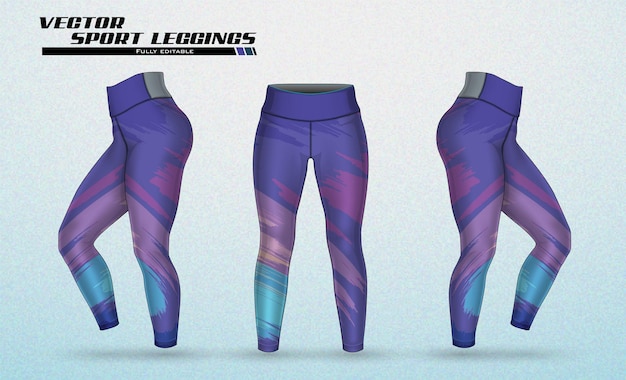 Vetor leggings vetoriais livres calças esportivas calças de moda