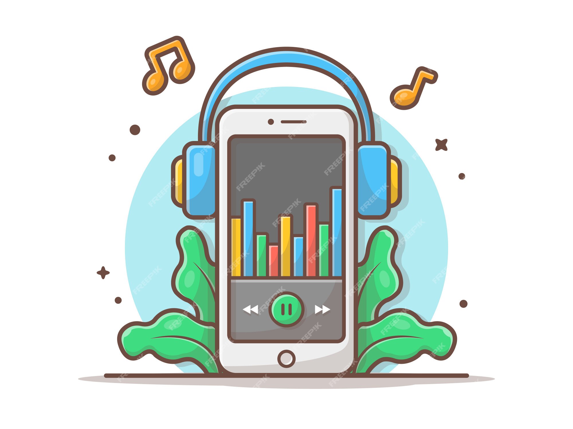 Música No Telefone Celular, Botão Do Jogo Na Tela Do Smartphone, Jogador De  Música, Tecnologia Digital, Educação Remota, Internet Ilustração do Vetor -  Ilustração de mensagem, conferência: 152618291