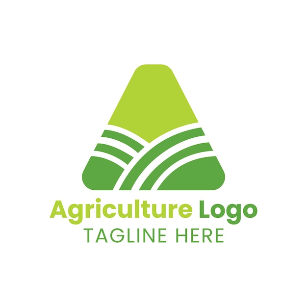 Vetor letra a logotipo da agricultura. logotipo da fazenda agrícola baseado no alfabeto