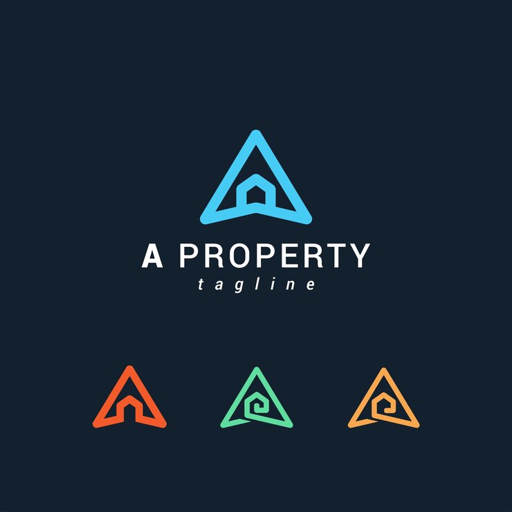 Letra A logotipo da casa