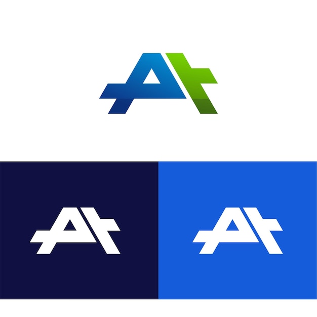 Letra A logotipo minimalista moderno