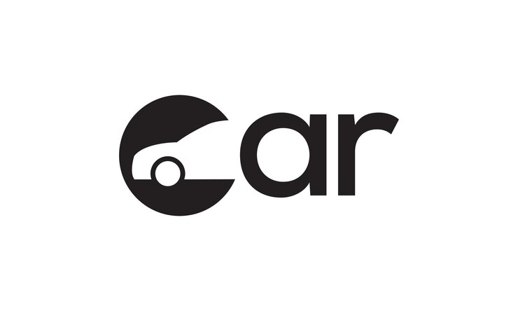 Vetor letra c para design gráfico de vetor de ícone de símbolo de logotipo moderno de carro