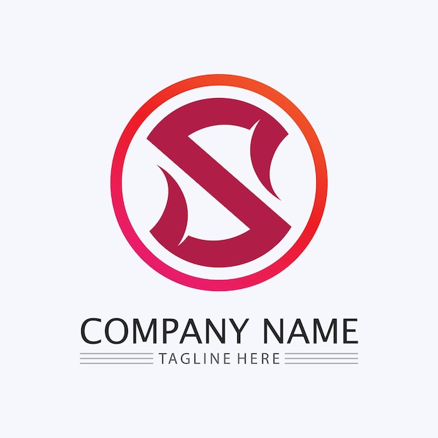 Vetor letra corporativa corporativa s logo vector design