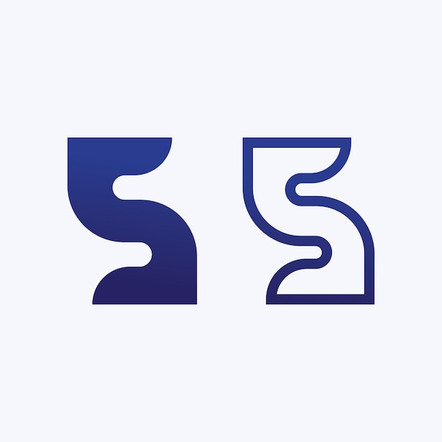 Letra corporativa corporativa s logo vector design
