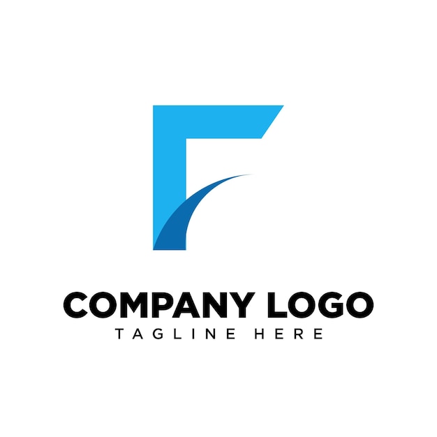 Letra de design de logotipo f, adequado para empresa, comunidade, logotipos pessoais, logotipos de marca