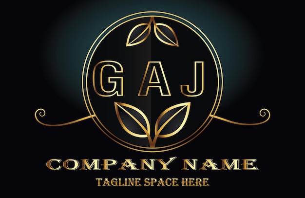 Vetor letra do logotipo da gaj