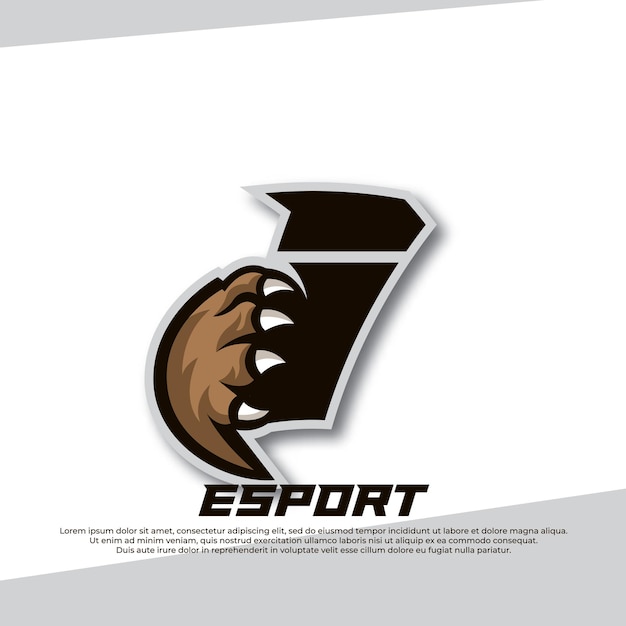 Letra do logotipo da garra esport i tiger logo esport urso garra esport fox esport logo coyote esport logo