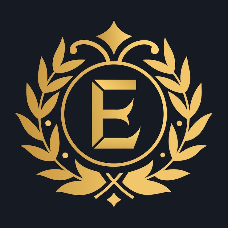 Vetor letra e design de logotipo moderno vetor ilustração de ícone