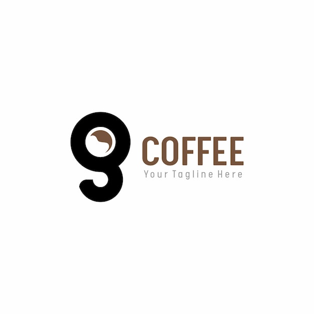 Letra g café logo para empresas e empresas