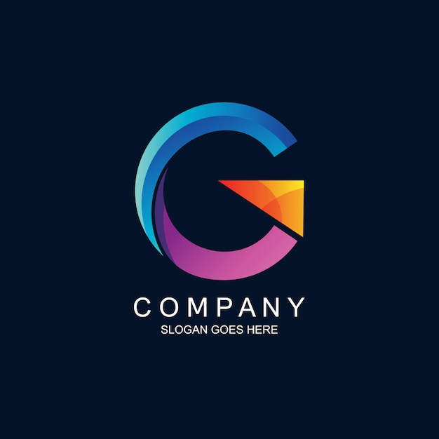 Letra g moderno logotipo em