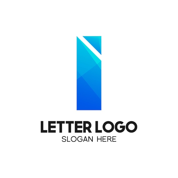 Vetor letra i logotipo da empresa