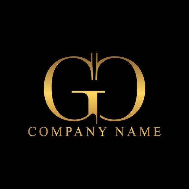 Letra inicial do GC Monogram Logo OU Gc logo Icon ilustração vetorial na cor dourada